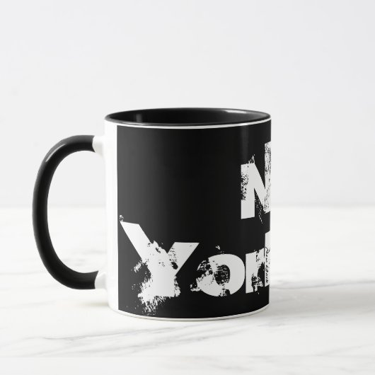 New York - Mug Cool De Style Noir Et Blanc (Gauche)