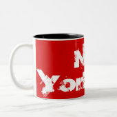 New York - Mug Rouge et Blanc Cool (Gauche)