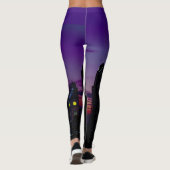 New York nacht gratis Leggings (Achterkant)