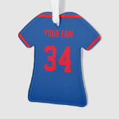 New York National Baseball Jersey Ornament (voorkant)