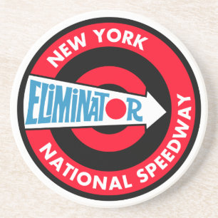 New York National Speedway vintage bord Zandsteen Onderzetter