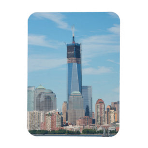 New York, New York. Manhattan City Skyline Magneet