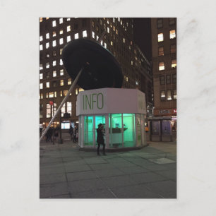 New York Night NYC Garment District Light Briefkaa Briefkaart