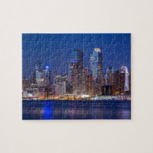 New York night skyline Legpuzzel