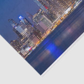 New York night skyline Tissuepapier (Detail)