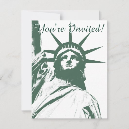 New York nodigt speciale New York RSVP uit Kaart (Voorkant)