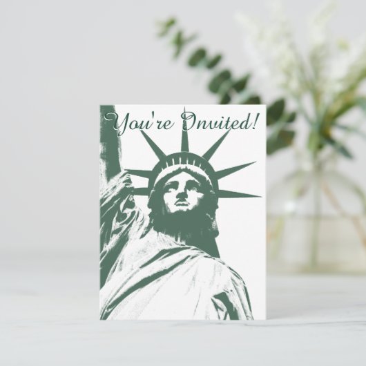 New York nodigt speciale New York RSVP uit Kaart (Staand voorkant)