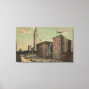 New York, NY - Hotel Arlington Near Canvas Afdruk