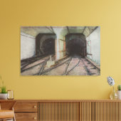 New York, NY - Hudson River Tunnel, Subway Syste Canvas Afdruk (Insitu (Woonkamer))