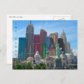 new york ny , las vegas briefkaart (Voorkant / Achterkant)