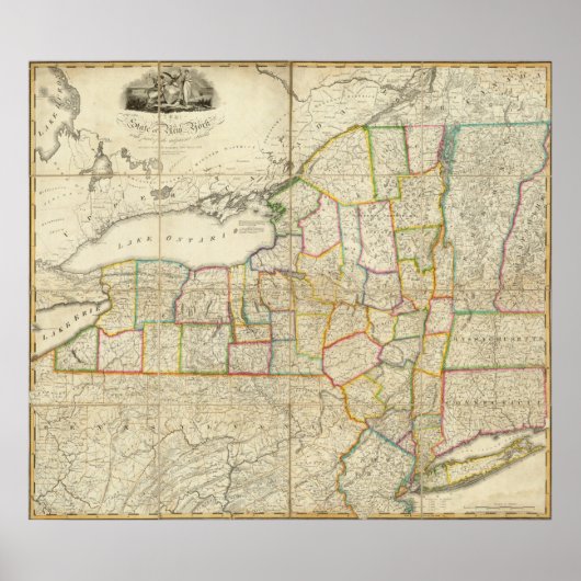 New York, NY Poster (Voorkant)