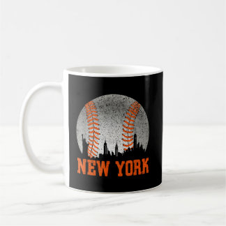 New York NY Skyline Baseball ontmoet op Gameday Koffiemok