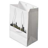 NEW YORK, NY SKYLINE PAINTBRUSH - MEDIUM CADEAUZAKJE (Achterkant Gekanteld)