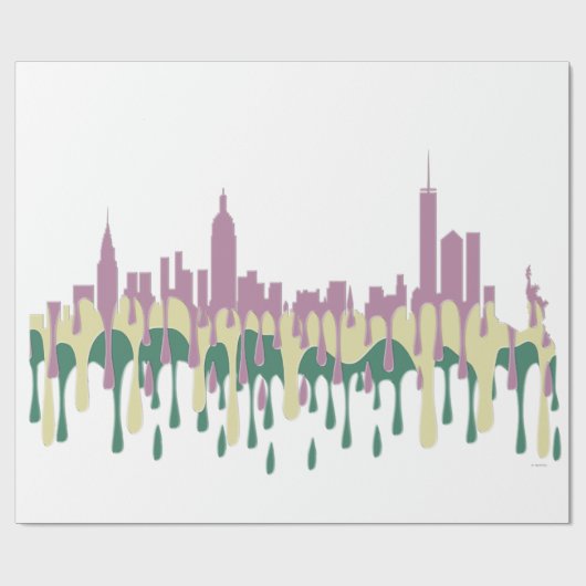 NEW YORK, NY SKYLINE PCG - CADEAUPAPIER (Vlak)