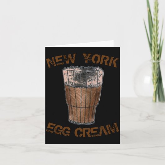 New York Nyc Clic Egg Cream Soda Fountain _1  Kaart (Voorkant)