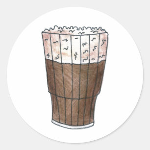 New York NYC Egg Cream Root Beer Float Stickers