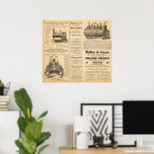 New York Oil Advertisements Poster (Thuiskantoor)