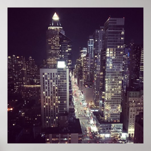 New York op nacht 2 Poster (Voorkant)