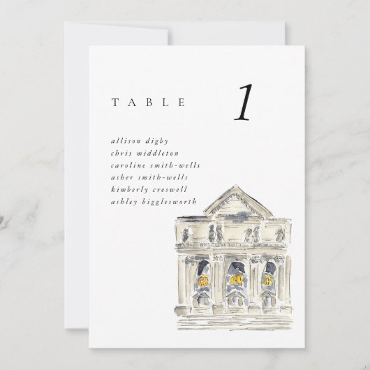 New York Openbare Bibliotheek Bruiloft Zitgrafiek (Voorkant)