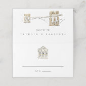 New York Openbare Bibliotheek NYC Bruiloft (Buitenkant ongevouwen)