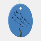 New York Ornament Personalized Souvenir Decoration (Achterkant)