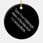 New York Ornament Personalized Souvenir Decoration (Achterkant)