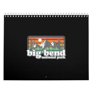 New York Park Retro Hiking Camping Souven Kalender