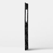 New York Pattern Dark Grey Hoesje-Mate iPhone Case (Achterkant / Links)