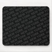 New York Pattern Dark Grey Muismat (Voorkant)