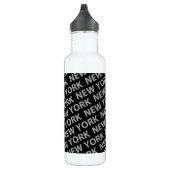New York Pattern Gray Waterfles (Rechts)