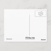 New York Pattern White Briefkaart (Achterkant)