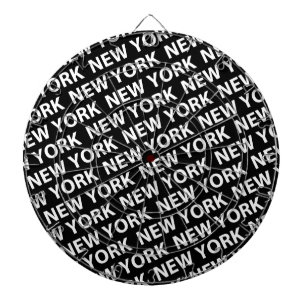 New York Pattern White Dartbord