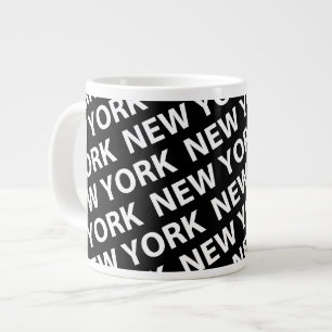 New York Pattern White Jumbo Mok