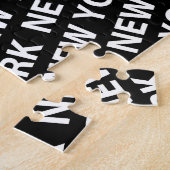 New York Pattern White Legpuzzel (Zijkant)