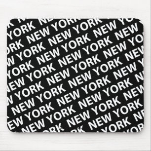 New York Pattern White Muismat
