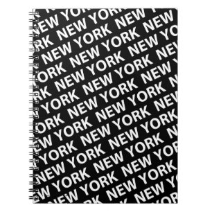 New York Pattern White Notitieboek