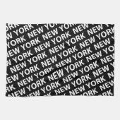 New York Pattern White Theedoek (Horizontaal)