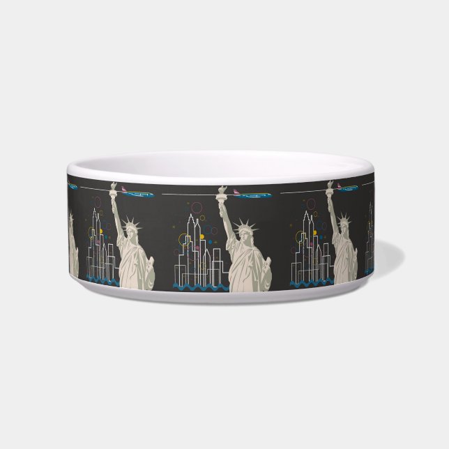 New York Pet Bowl Voerbakje (Voorkant)