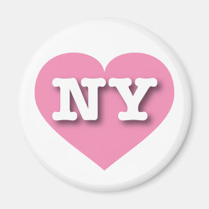 New York Pink Heart - Ik hou van NY Magneet