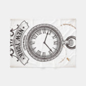 New York Pocket Watch Fleece Deken (Voorkant (Horizontaal))