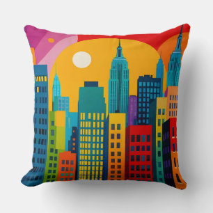 New York Pop Art Kussen