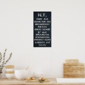 New York Poster (Keuken)