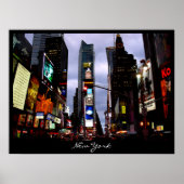 New York Poster Cityscape Times Square Night Print (Voorkant)