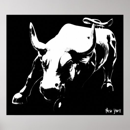 New York Poster Cool New York Bull Souvenir Poster (Voorkant)