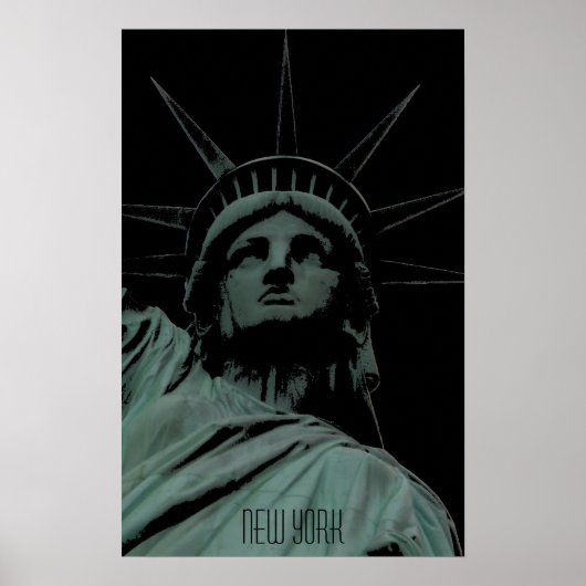 New York Poster Statue of Liberty New York Imprime (Devant)