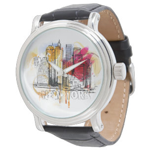 New York print eWatch Horloge