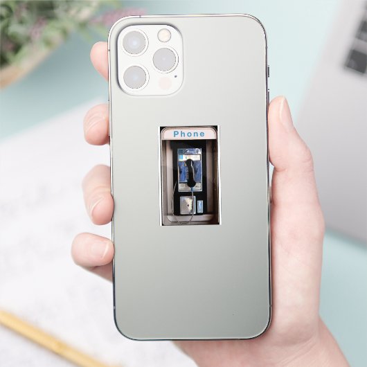 New York Public Pay Telefoon, Retro Telefoonhokje Sticker (Telefoon)