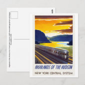  New York Railway Poster Briefkaart (Voorkant / Achterkant)
