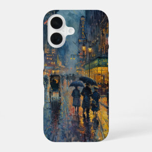 New York Rain iPhone 16 Hoesje