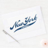 New York Rechthoekige Sticker (Envelop)